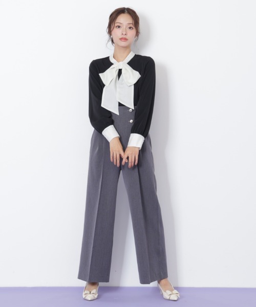 JILL by JILL STUART(ジルバイジルスチュアート)の「◇ ビッグボウタイブラウス(シャツ/ブラウス・レディース・ホワイト/ブラック/ピンク・FREE)」の11枚目の写真