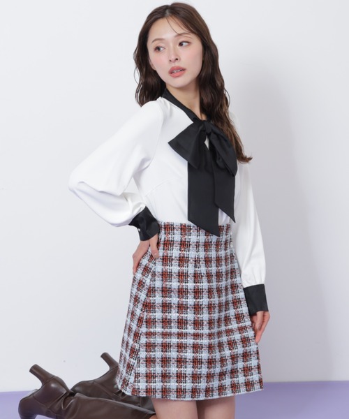 JILL by JILL STUART(ジルバイジルスチュアート)の「◇ ビッグボウタイブラウス(シャツ/ブラウス・レディース・ホワイト/ブラック/ピンク・FREE)」の16枚目の写真