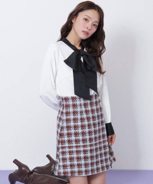 JILL by JILL STUART(ジルバイジルスチュアート)の「◇ ビッグボウタイブラウス(シャツ/ブラウス・レディース・ホワイト/ブラック/ピンク・FREE)」の14枚目の写真