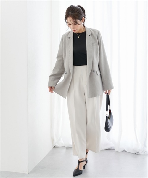 7days Life Styling(セブンデイズライフスタイリング)の「ラメシアーボートネックプルオーバー(Tシャツ/カットソー・レディース・グレー/ブラック・M/L/LL/3L)」の9枚目の写真