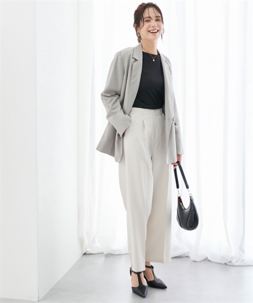 7days Life Styling(セブンデイズライフスタイリング)の「ラメシアーボートネックプルオーバー(Tシャツ/カットソー・レディース・グレー/ブラック・M/L/LL/3L)」の10枚目の写真