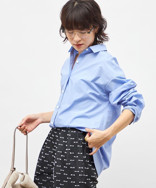 NOLLEY’S（ノーリーズ）の「MY STANDARD ウォッシャブルレギュラーシャツ（シャツ/ブラウス・レディース・ホワイト/サックスブルー/ダークブラウン/ブルー系その他7・FREE）」の3枚目の写真