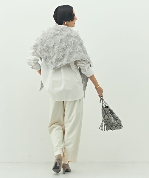 NOLLEY’S（ノーリーズ）の「MY STANDARD ウォッシャブルレギュラーシャツ（シャツ/ブラウス・レディース・ホワイト/サックスブルー/ダークブラウン/ブルー系その他7・FREE）」の5枚目の写真