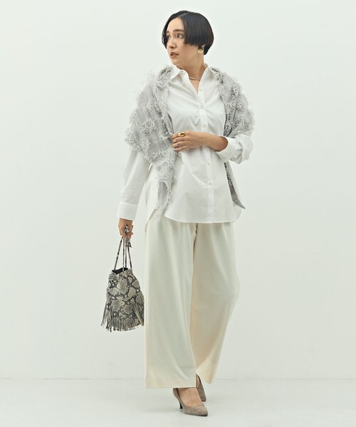 NOLLEY’S（ノーリーズ）の「MY STANDARD ウォッシャブルレギュラーシャツ（シャツ/ブラウス・レディース・ホワイト/サックスブルー/ダークブラウン/ブルー系その他7・FREE）」の7枚目の写真