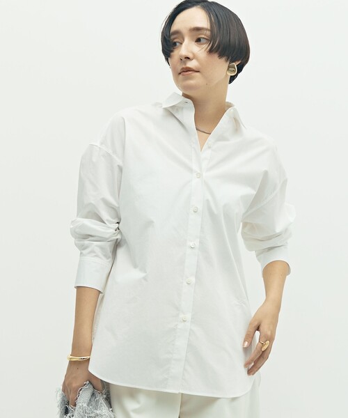 NOLLEY’S（ノーリーズ）の「MY STANDARD ウォッシャブルレギュラーシャツ（シャツ/ブラウス・レディース・ホワイト/サックスブルー/ダークブラウン/ブルー系その他7・FREE）」の6枚目の写真