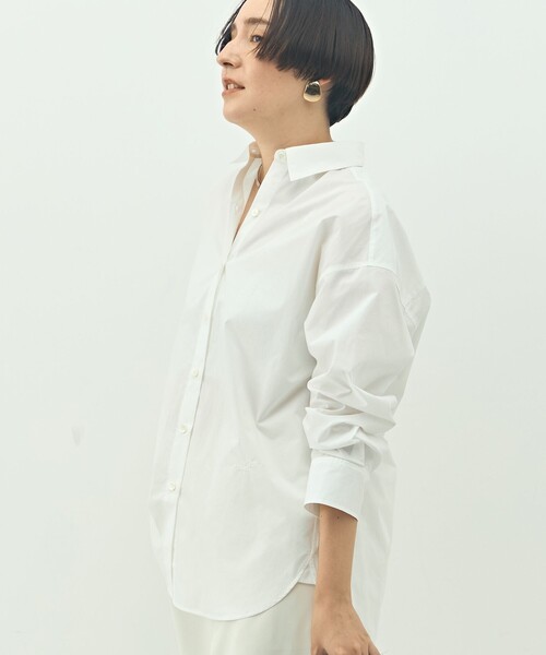 NOLLEY’S（ノーリーズ）の「MY STANDARD ウォッシャブルレギュラーシャツ（シャツ/ブラウス・レディース・ホワイト/サックスブルー/ダークブラウン/ブルー系その他7・FREE）」の8枚目の写真