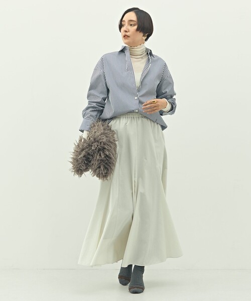 NOLLEY’S（ノーリーズ）の「MY STANDARD ウォッシャブルレギュラーシャツ（シャツ/ブラウス・レディース・ホワイト/サックスブルー/ダークブラウン/ブルー系その他7・FREE）」の11枚目の写真