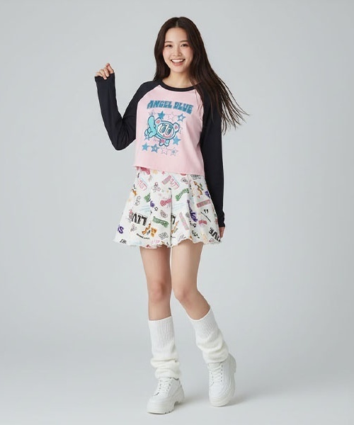 セール】【エンジェルブルー】ナカムラくん柄/デニムプリーツ（デニム