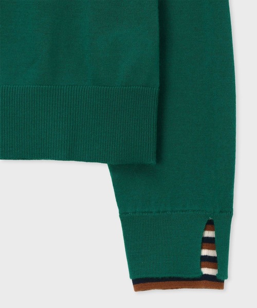 新品★ポールスミス★ブルーミング フラワーズ ニットセーター★グリーンM PS Paul Smith（ピーエスポールスミス）の「