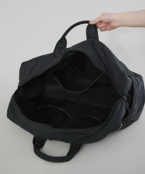kuros'（クロス）の「【kuros’オリジナル】高密度織ナイロンボストンバッグ 豊岡産（ボストンバッグ・レディース・ブラック・FREE）」の14枚目の写真
