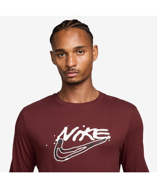 NIKE（ナイキ）の「ナイキ NIKE ナイキ DF プリントパック L/S Tシャツ（Tシャツ/カットソー・メンズ・ブラック/ピンク・S/M/L/LL/3L）」の5枚目の写真