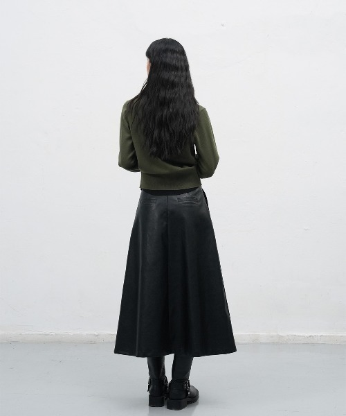 GENERAL IDEA（ジェネラルアイデア）の「essential collar layerd cardigan シャツレイヤード風ニットカーディガン（カーディガン/ボレロ・レディース・グレー/ワイン/ブラック・L/M/S）」の18枚目の写真