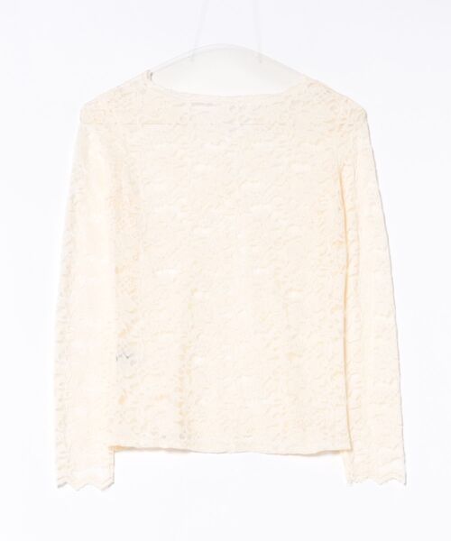 IMARI(イマリ)の「【 IMARI / イマリ 】 ケミカルレース シャーリング トップス #(Tシャツ/カットソー・レディース・アイボリー/ブラック・FREE)」の15枚目の写真