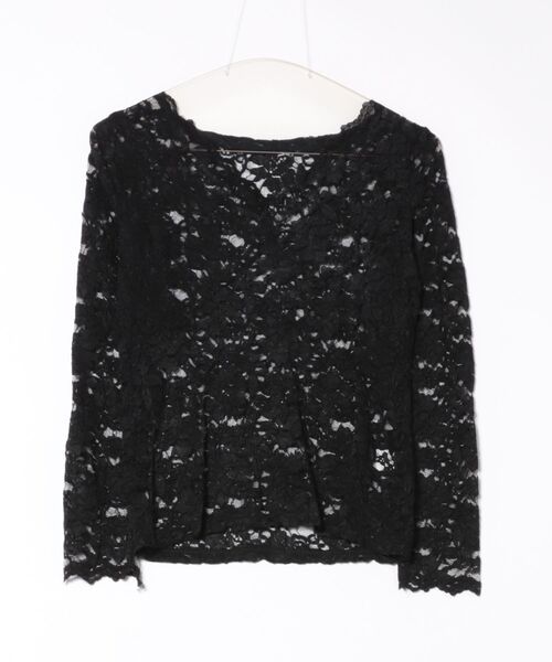 IMARI(イマリ)の「【 IMARI / イマリ 】 ケミカルレース シャーリング トップス #(Tシャツ/カットソー・レディース・アイボリー/ブラック・FREE)」の17枚目の写真