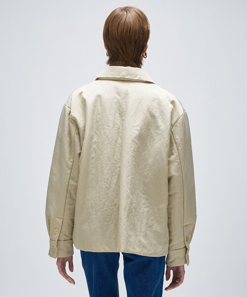 cloenc（クロエンス）の「ライトパディングジャケット（ブルゾン・レディース・ライトベージュ/オリーブ/ブラック・02/01）」の7枚目の写真