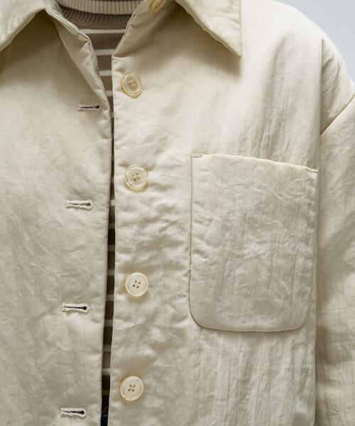 cloenc（クロエンス）の「ライトパディングジャケット（ブルゾン・レディース・ライトベージュ/オリーブ/ブラック・02/01）」の8枚目の写真