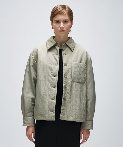 cloenc（クロエンス）の「ライトパディングジャケット（ブルゾン・レディース・ライトベージュ/オリーブ/ブラック・02/01）」の10枚目の写真