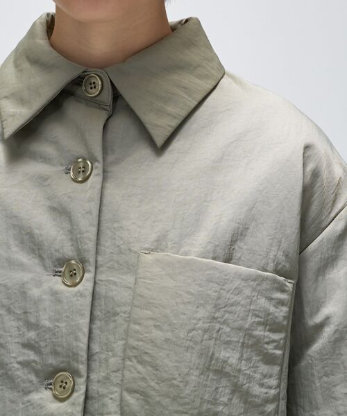 cloenc（クロエンス）の「ライトパディングジャケット（ブルゾン・レディース・ライトベージュ/オリーブ/ブラック・02/01）」の16枚目の写真