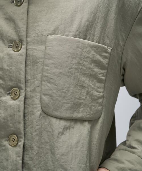 cloenc（クロエンス）の「ライトパディングジャケット（ブルゾン・レディース・ライトベージュ/オリーブ/ブラック・02/01）」の18枚目の写真