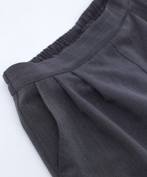 kOhAKU（コハク）の「『フレアモチーフワイドパンツ』（その他パンツ・レディース・ブラック/チャコール・2/1）」の8枚目の写真