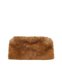 MSGM（エムエスジーエム）の「Faux Fur Clutch Bag ー Natural（クラッチバッグ）」