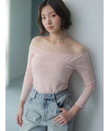 dazzlin | 【吉田朱里】温感・セラミド加工カップインオフショルインナー(インナーウェア/肌着)