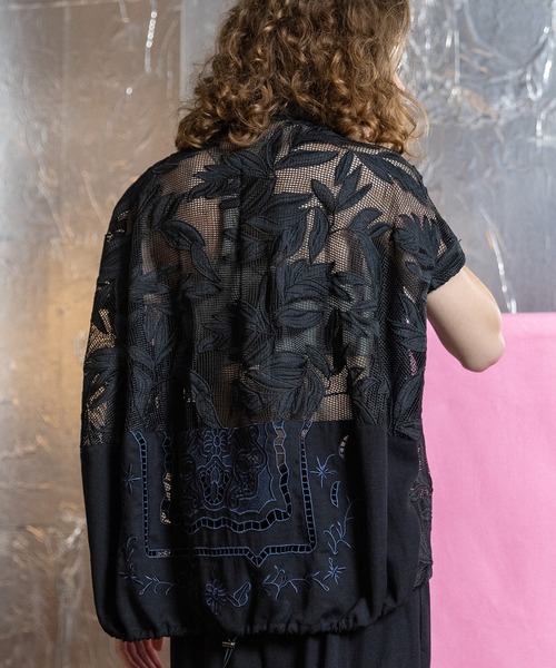 AULA AILA（アウラアイラ）の「【セットアップ着用可】カットワークエンブロイダリーシャツ（シャツ/ブラウス・レディース・オフホワイト/グレイッシュベージュ/ブラック・0）」の14枚目の写真