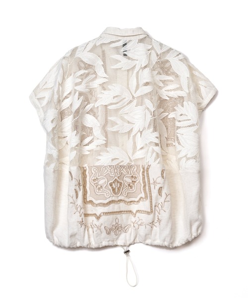 AULA AILA（アウラアイラ）の「【セットアップ着用可】カットワークエンブロイダリーシャツ（シャツ/ブラウス・レディース・オフホワイト/グレイッシュベージュ/ブラック・0）」の20枚目の写真