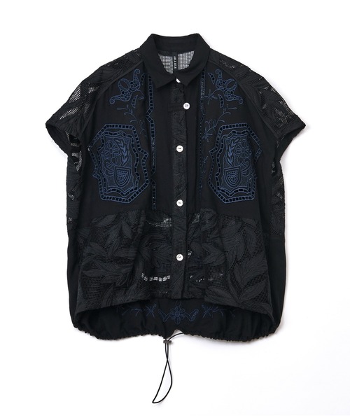 AULA AILA（アウラアイラ）の「【セットアップ着用可】カットワークエンブロイダリーシャツ（シャツ/ブラウス・レディース・オフホワイト/グレイッシュベージュ/ブラック・0）」の21枚目の写真