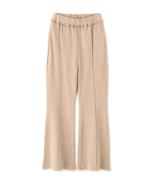 FREE'S MART（フリーズマート）の「◆リブフレアカットパンツ（その他パンツ・レディース・ベージュ/ブラック・SMALL/MEDIUM）」の10枚目の写真