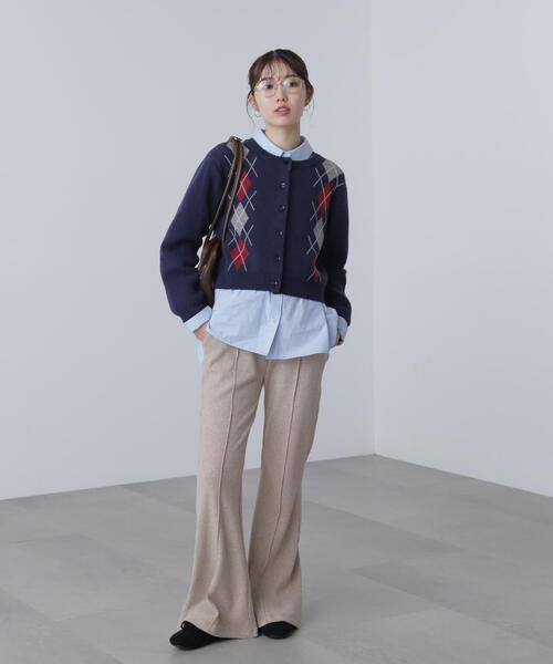 FREE'S MART（フリーズマート）の「◆リブフレアカットパンツ（その他パンツ・レディース・ベージュ/ブラック・SMALL/MEDIUM）」の17枚目の写真