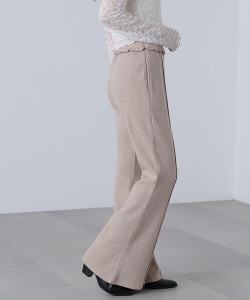 FREE'S MART（フリーズマート）の「◆リブフレアカットパンツ（その他パンツ・レディース・ベージュ/ブラック・SMALL/MEDIUM）」の19枚目の写真