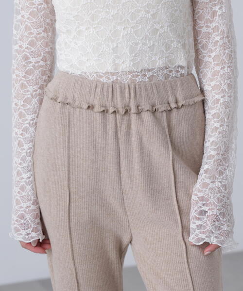 FREE'S MART（フリーズマート）の「◆リブフレアカットパンツ（その他パンツ・レディース・ベージュ/ブラック・SMALL/MEDIUM）」の21枚目の写真