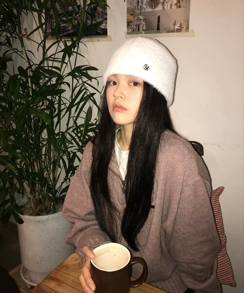 FLAREUP（フレアアップ）の「Fur Knit Beanie (FL-727_Black)（ニットキャップ/ビーニー・レディース・ブラック・FREE）」の11枚目の写真