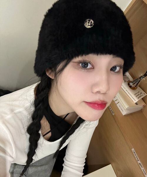 FLAREUP（フレアアップ）の「Fur Knit Beanie (FL-727_Black)（ニットキャップ/ビーニー・レディース・ブラック・FREE）」の16枚目の写真