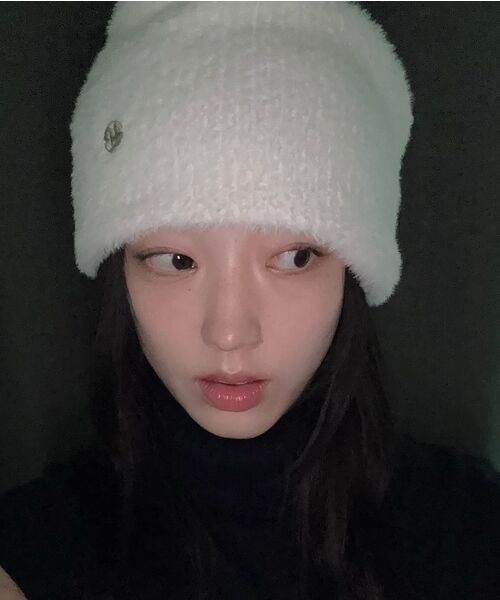 FLAREUP(フレアアップ)の「Fur Knit Beanie (FL-727_Black)(ニットキャップ/ビーニー・レディース・ブラック・FREE)」の4枚目の写真