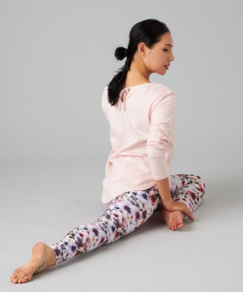 Chacott（チャコット）の「バックリボン長袖Tシャツ（Tシャツ/カットソー・レディース・ラベンダー/ブラック/ベビーピンク・M）」の4枚目の写真