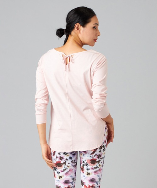 Chacott（チャコット）の「バックリボン長袖Tシャツ（Tシャツ/カットソー・レディース・ラベンダー/ブラック/ベビーピンク・M）」の5枚目の写真