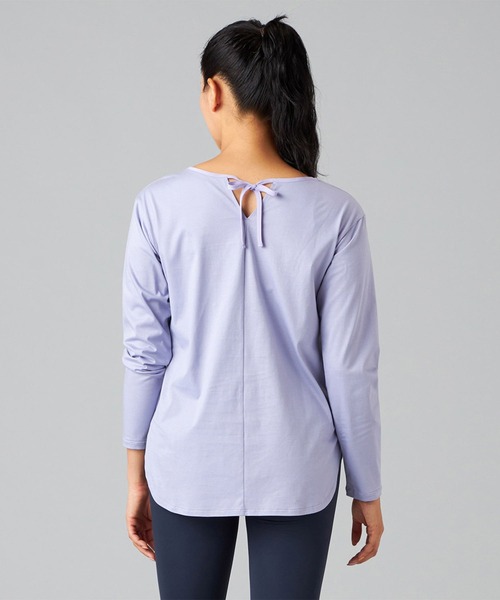 Chacott（チャコット）の「バックリボン長袖Tシャツ（Tシャツ/カットソー・レディース・ラベンダー/ブラック/ベビーピンク・M）」の6枚目の写真