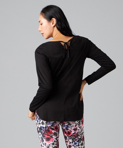 Chacott（チャコット）の「バックリボン長袖Tシャツ（Tシャツ/カットソー・レディース・ラベンダー/ブラック/ベビーピンク・M）」の7枚目の写真