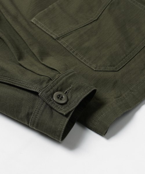 FRIZMWORKS(フリズムワークス)の「BACKSATIN FRENCH WORK JACKET _ OLIVE(その他アウター・メンズ・その他・SMALL/MEDIUM/LARGE/X-LARGE)」の7枚目の写真