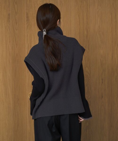 美品／ ニットベスト Mサイズ セール】W ZIP ニットベスト（ベスト）｜ems excite（エムズエキサイト