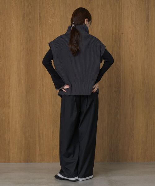 セール】W ZIP ニットベスト（ベスト）｜ems excite（エムズエキサイト