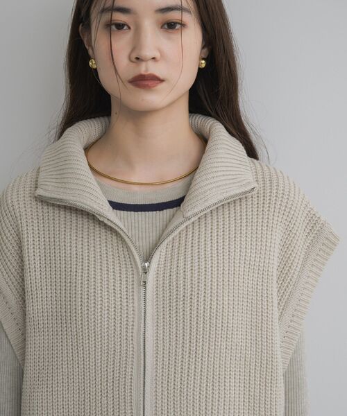 セール】W ZIP ニットベスト（ベスト）｜ems excite（エムズエキサイト