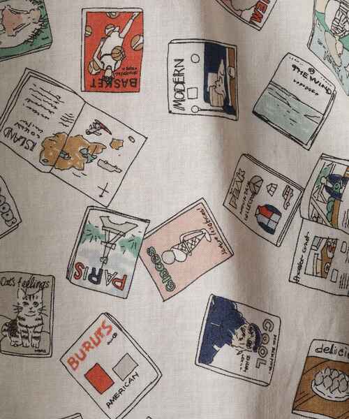 40ct&525(フォーティーカラッツアンドゴーニーゴ)の「【Sサイズ~】マガジンプリントシャツ(シャツ/ブラウス・メンズ・ブラック系/ベージュ系/ホワイト系1/ネイビー系・01/02/03/04)」の17枚目の写真