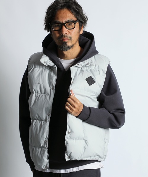 The DUFFER of ST.GEORGE(ザダファーオブセントジョージ)の「〔BLACK LABEL〕PERTEX SHIELD PUFFER VEST:2層構造パーテックス スタンドネックベスト(ダウンベスト・メンズ・ブラック/シルバーグレー・X-LARGE/LARGE/MEDIUM)」の15枚目の写真