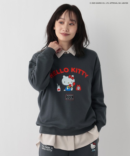 FOUND GOOD（ファウンドグッド）の「【サンリオキャラクターズ】裏毛プルオーバー/31025218（その他トップス・レディース・グレー系8/グレー系6/ホワイト系7/グレー系5/アイボリー/グレー系・L/M/S）」の14枚目の写真