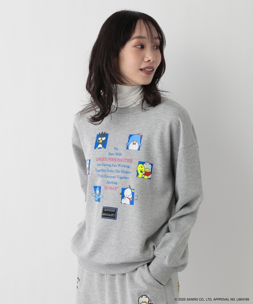 FOUND GOOD（ファウンドグッド）の「【サンリオキャラクターズ】裏毛プルオーバー/31025218（その他トップス・レディース・グレー系8/グレー系6/ホワイト系7/グレー系5/アイボリー/グレー系・L/M/S）」の19枚目の写真