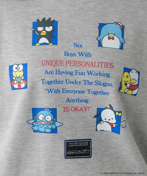 FOUND GOOD（ファウンドグッド）の「【サンリオキャラクターズ】裏毛プルオーバー/31025218（その他トップス・レディース・グレー系8/グレー系6/ホワイト系7/グレー系5/アイボリー/グレー系・L/M/S）」の20枚目の写真