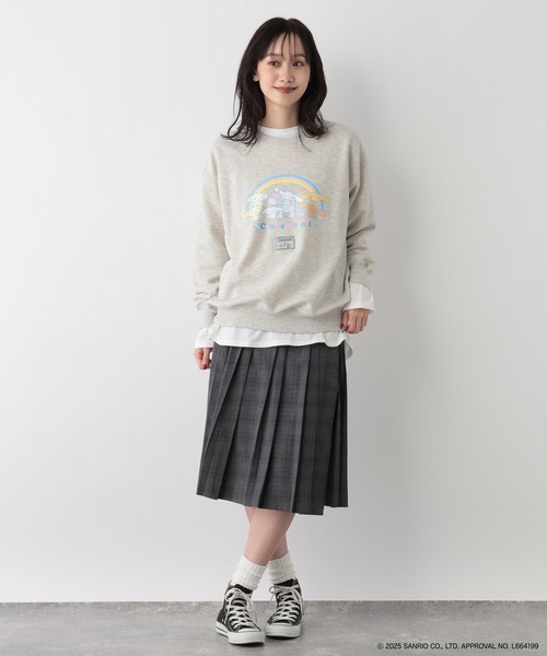 FOUND GOOD（ファウンドグッド）の「【サンリオキャラクターズ】裏毛プルオーバー/31025218（その他トップス・レディース・グレー系8/グレー系6/ホワイト系7/グレー系5/アイボリー/グレー系・L/M/S）」の21枚目の写真